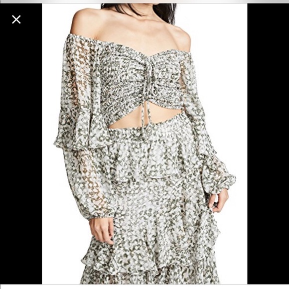 MISA Los Angeles*Floral Spectacular Top Med. $238 - Picture 2 of 8